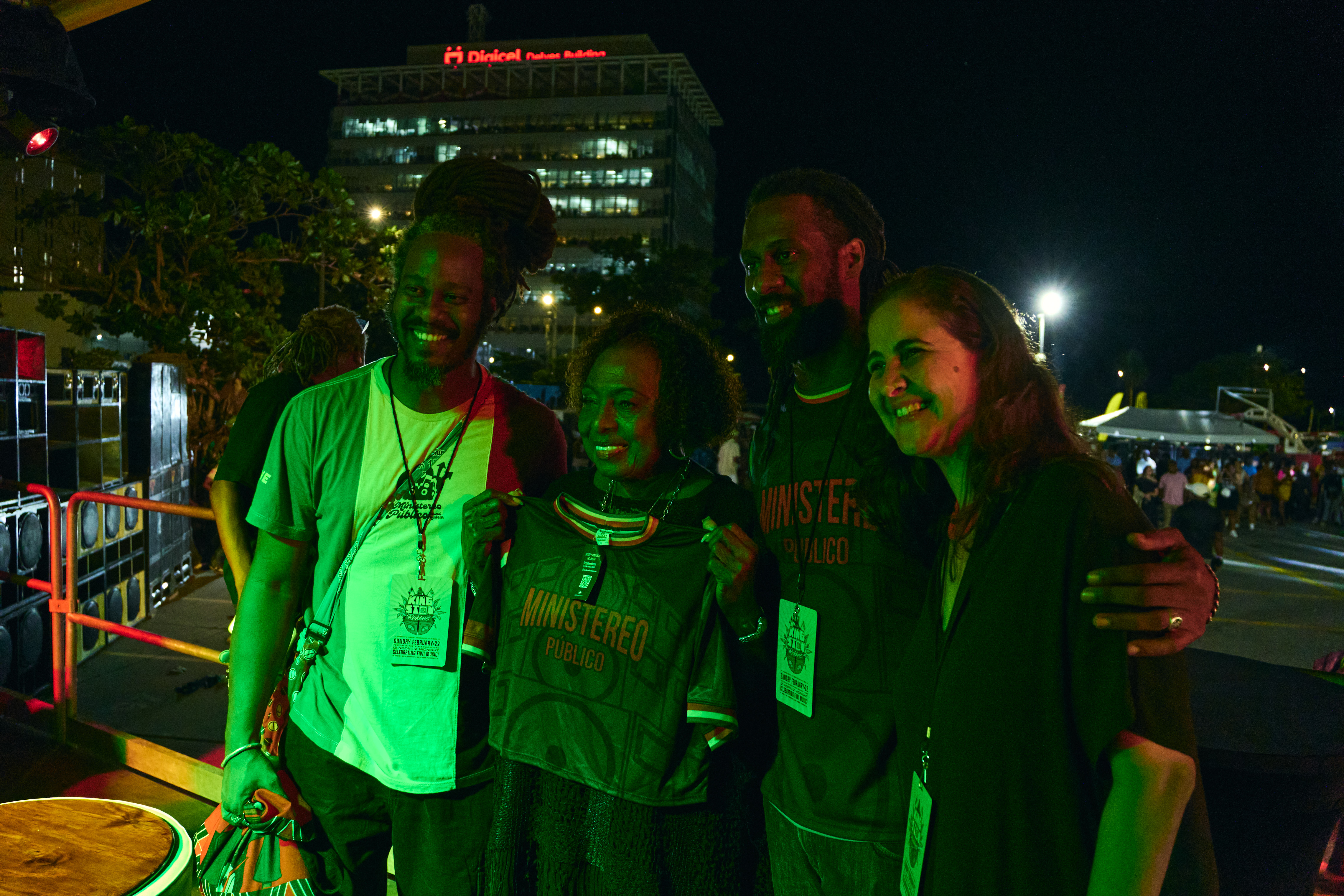 Ministereo Público representatives with Minister Olivia Grange at Kingston's UNESCO City of Music celebration
